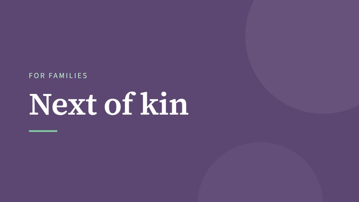 Next of kin